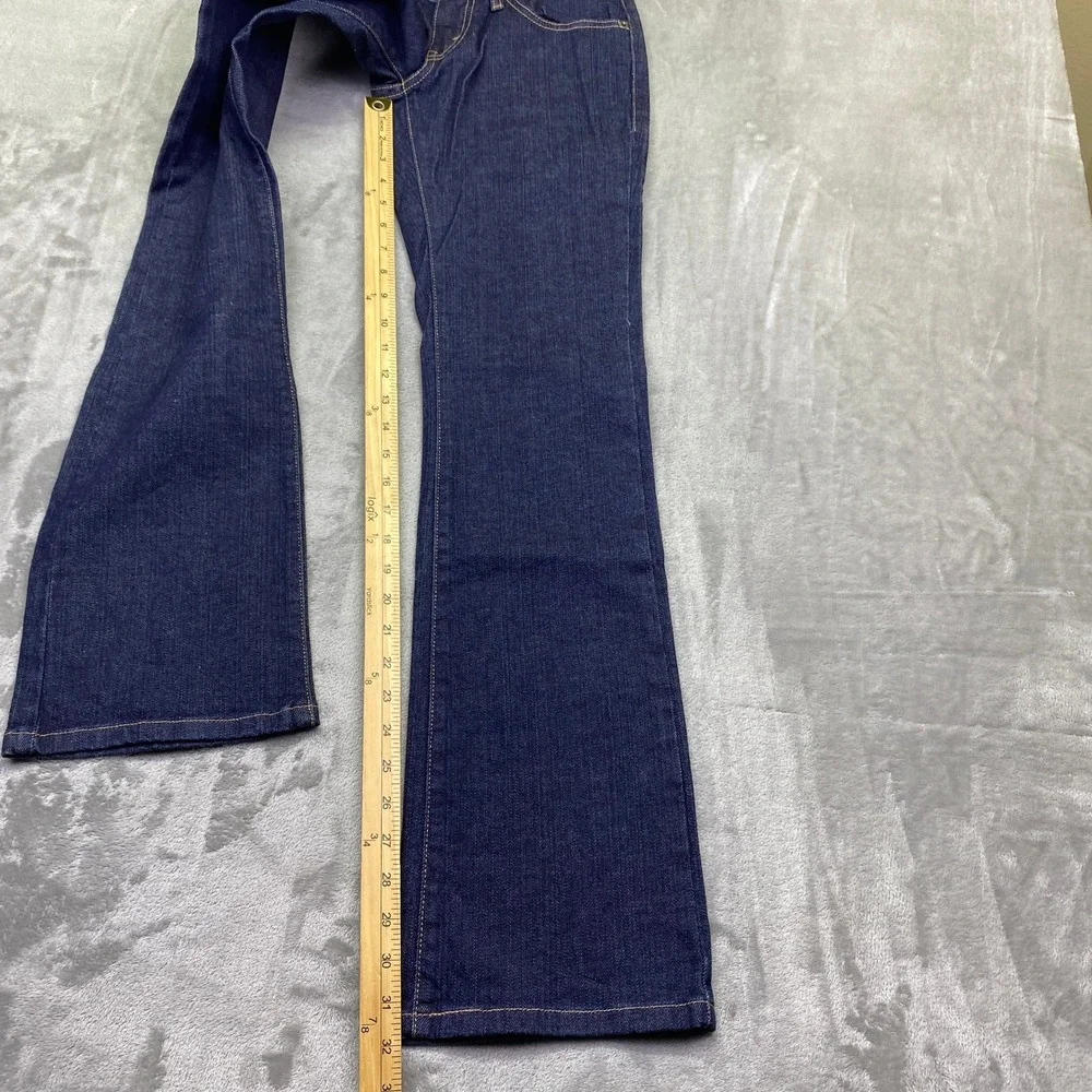 VTG Levis Curvy Cut Dark Wash Bootcut Jeans Blue Denim 5M 736L Y2K Grunge Retro‎